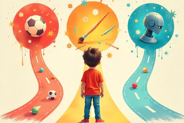 كيف تختار نشاطاً لاهتمام طفلك؟ تحليل بين الرياضة، الفنون، والذكاء الاصطناعي